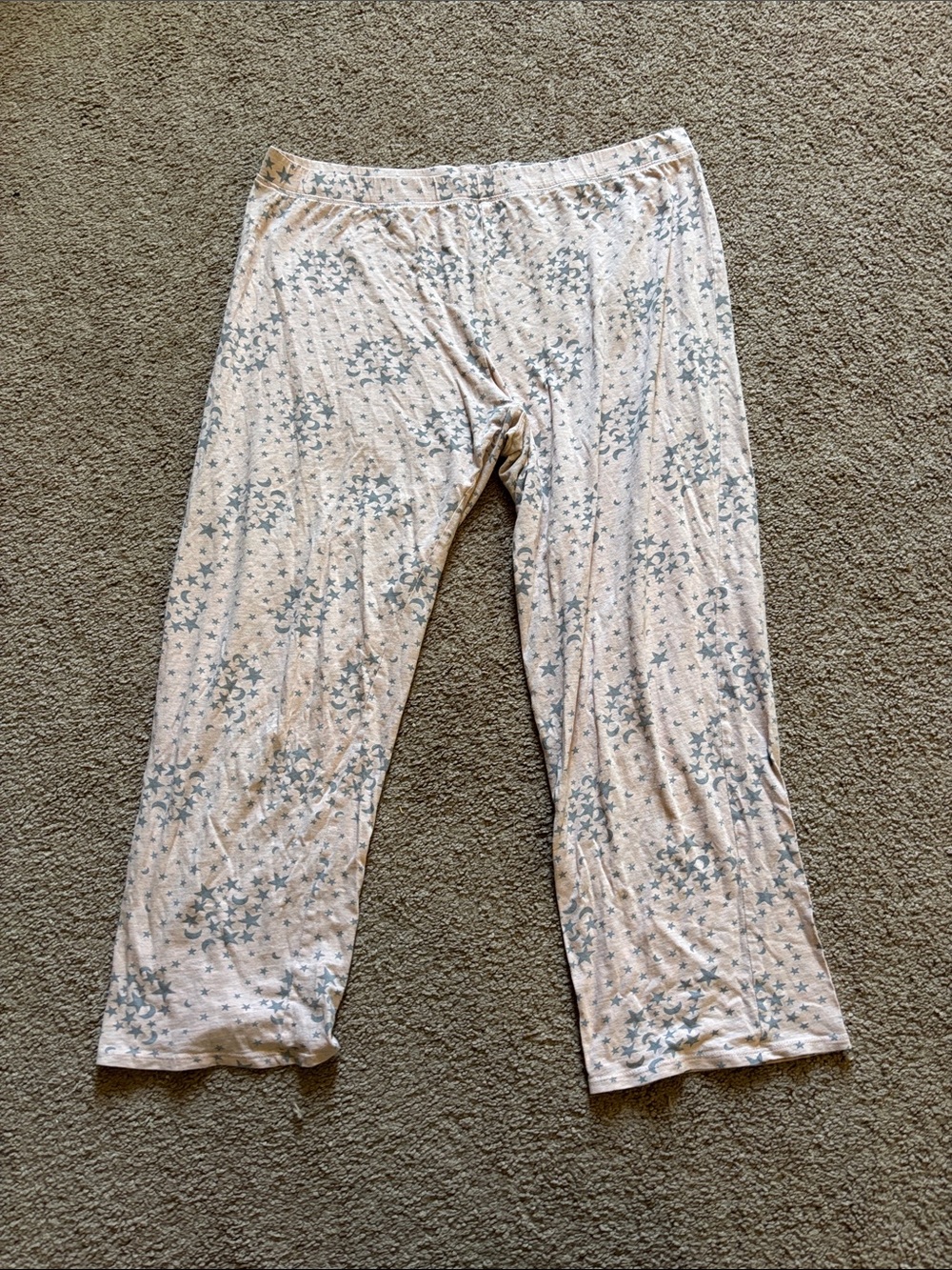 #295 Light Pink Star-Print Lounge Pants
